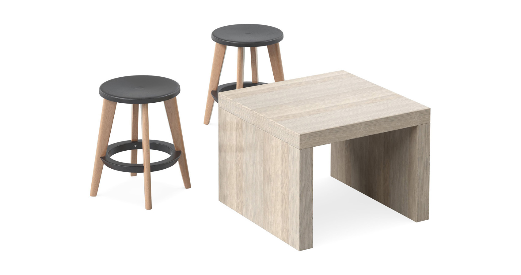 Jive Coffee Table with Pac stools
