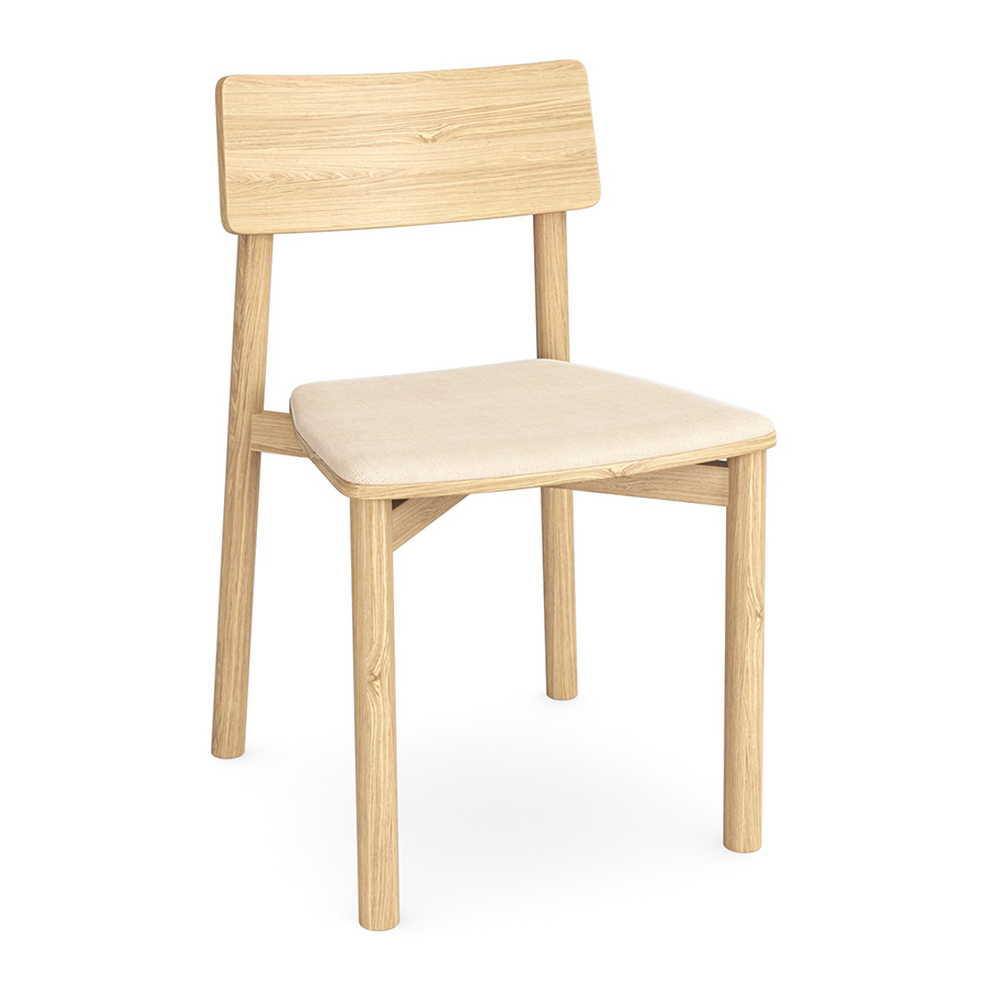 Ted chair Natural FV with Cushion 