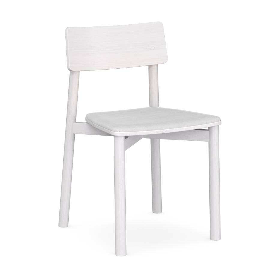 Ted chair White Fv with Cushion