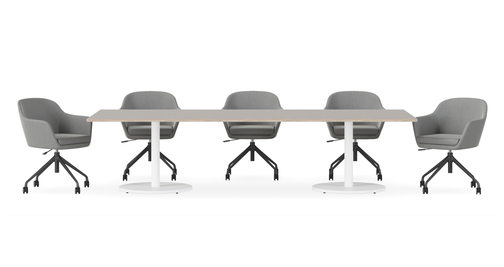 Halo Boardroom Table_White