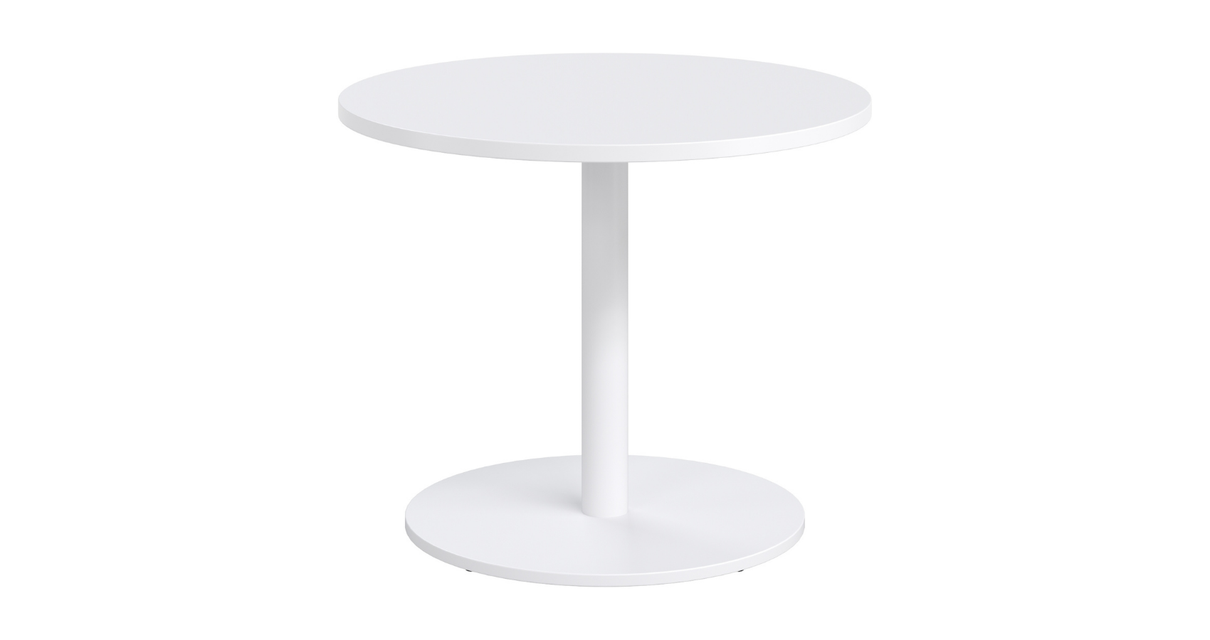 Halo Round Cafe Table_White