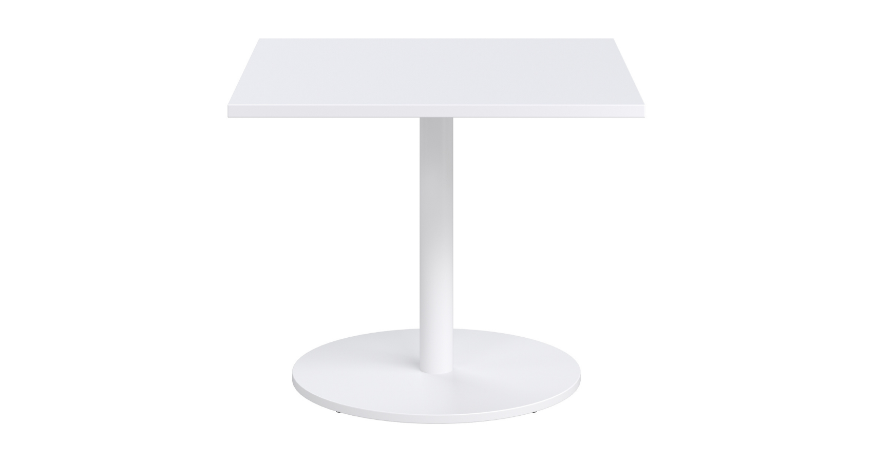 Halo Square Cafe Table_White