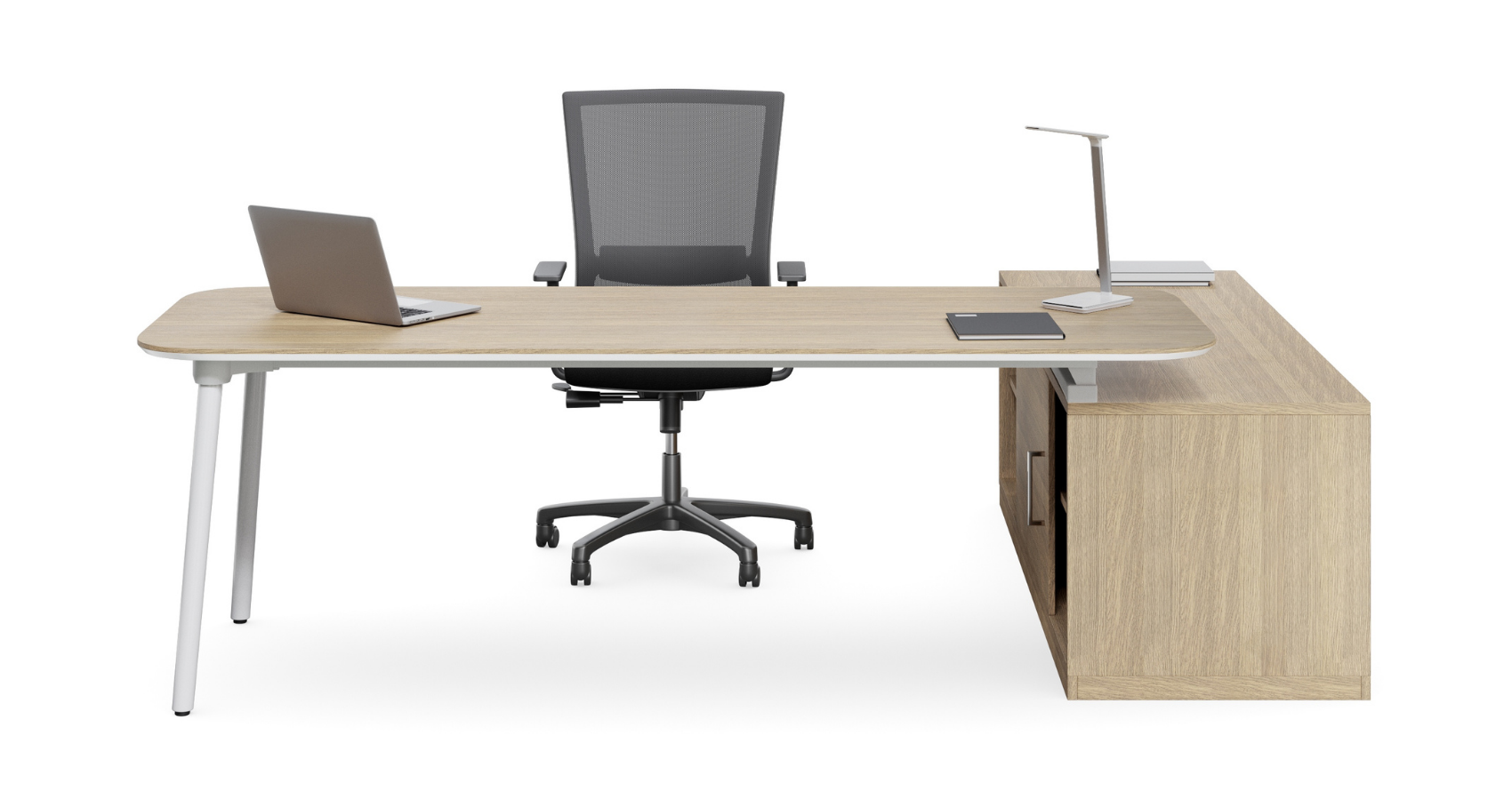 Elki Spine Desk_White Leg