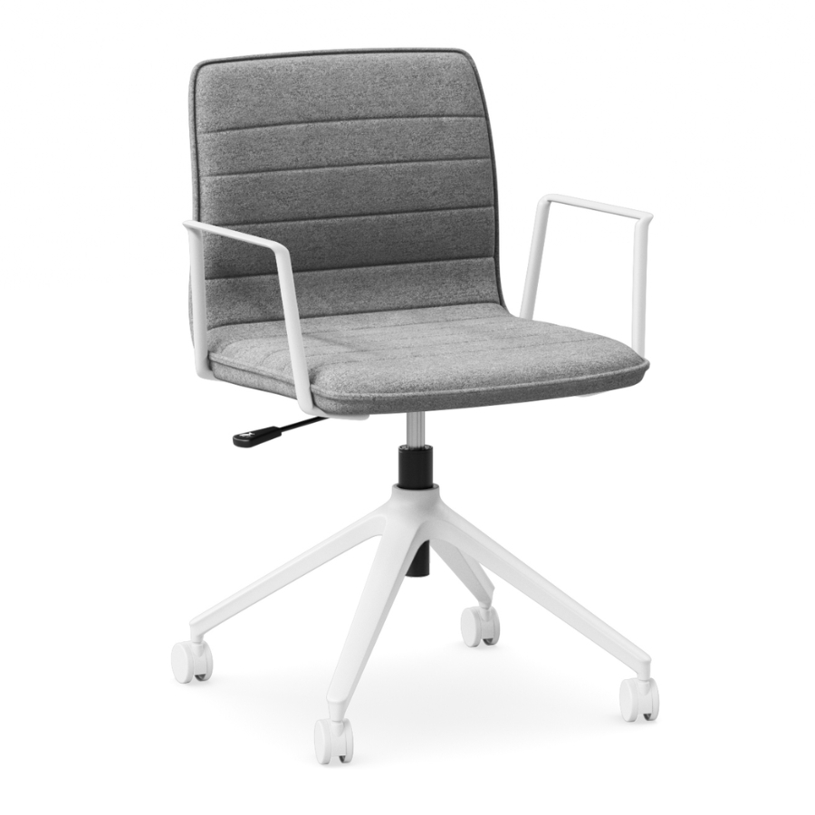 Alex ArmChair_Grey Cashmere_White_FV