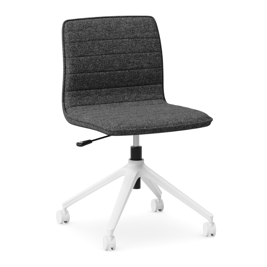 Alex Side Chair_Charcoal Cashmere_White_FV