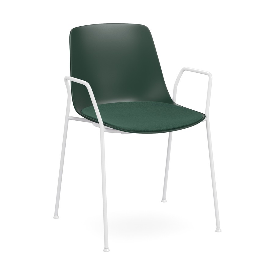 JJ_4_Leg_Arm_Chair_Green_Poly_wPad_White_Frame_FV_900x900_01
