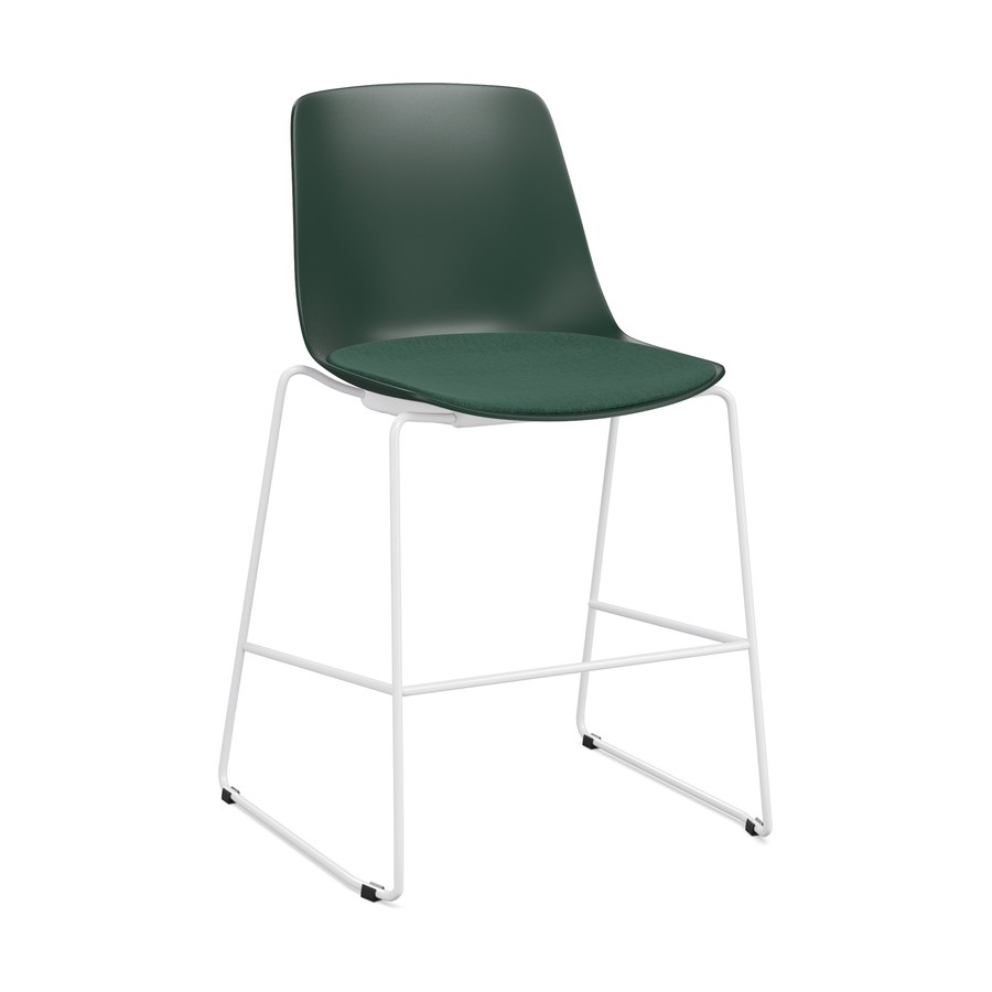 JJ_Stool_900H_Green_Poly_wPad_White_Frame_FV_900x900_01