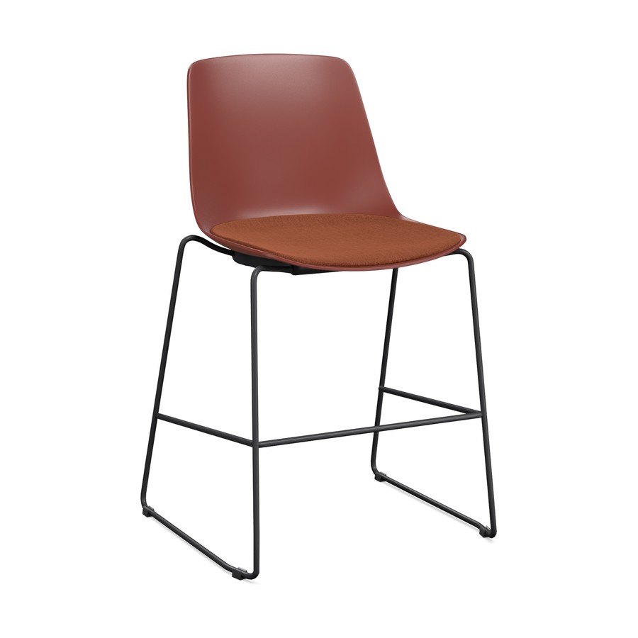 JJ_Stool_900H_Terracotta_Poly_wPad_Black_Frame_FV_900x900_01