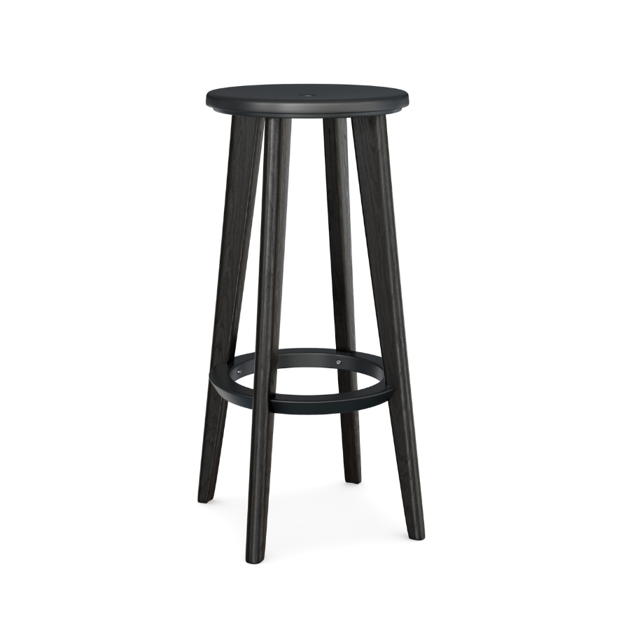 Pac High Stool Black V22