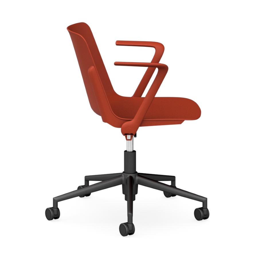 Vira_Swivel_Chair_With_Arms_Red_SV
