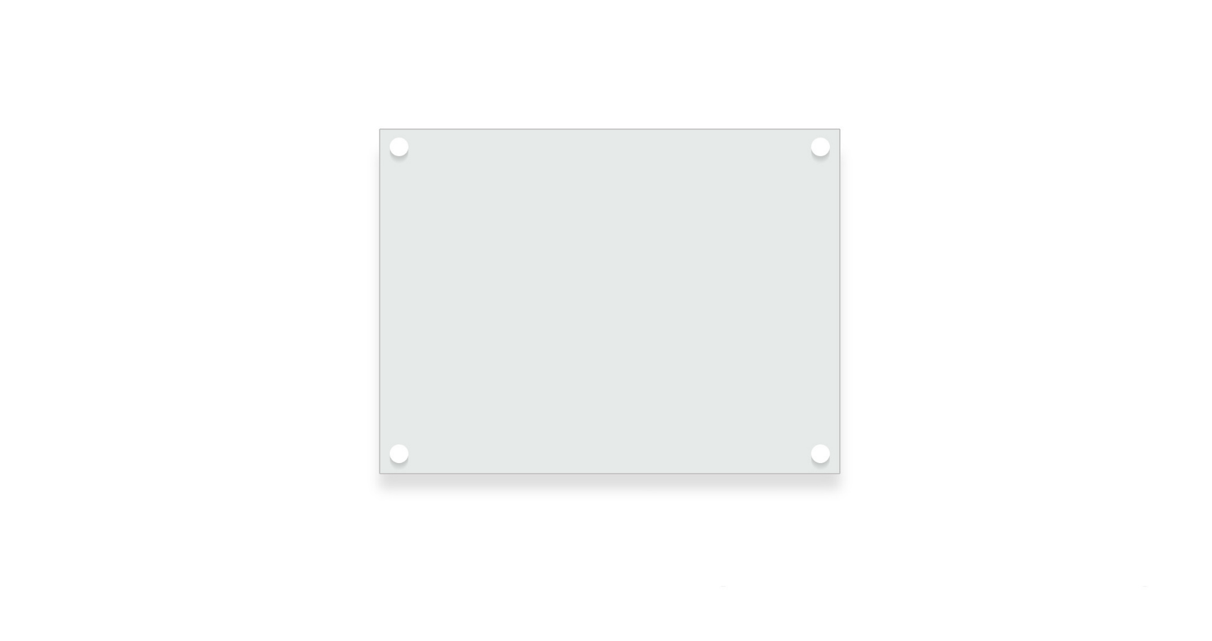 Glass Board 12x9 White