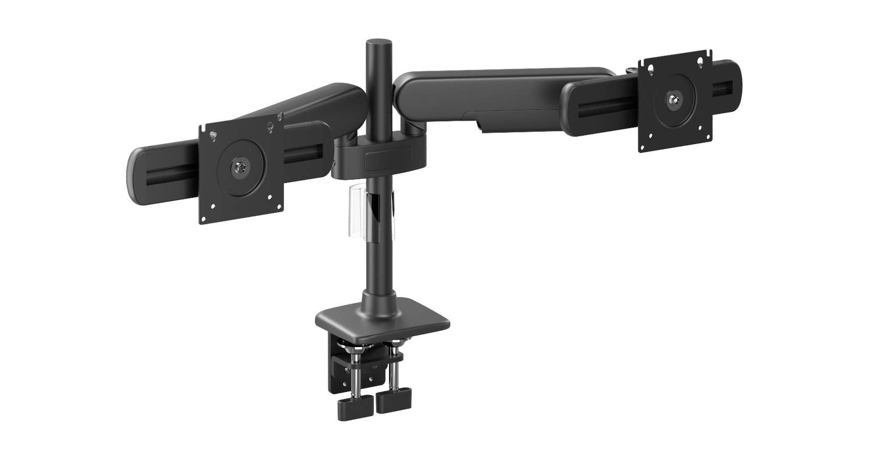 Lua_Dual_Sliding_Monitor_Arm_C_Clamp_Black_FV_1700x900_01