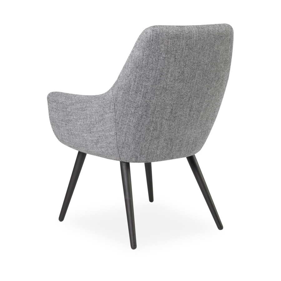 Cooper Chair Black Legs Grey SV