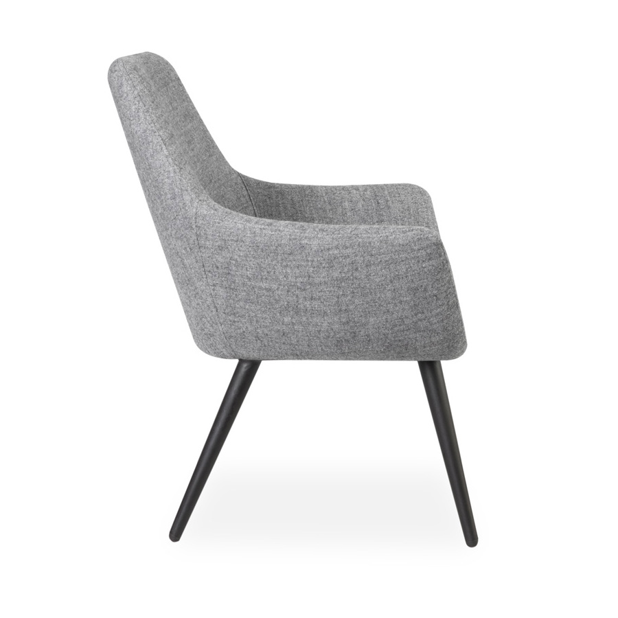 Cooper Chair Black Legs Grey SV