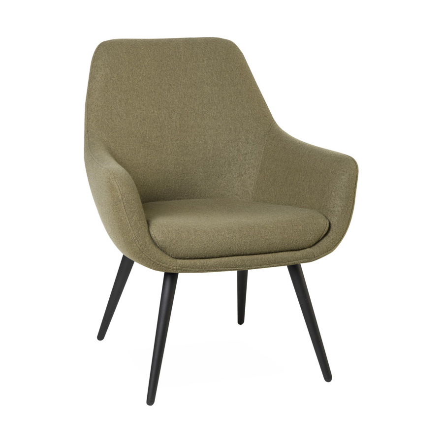 Cooper Khaki Chair Black Legs Grey FV