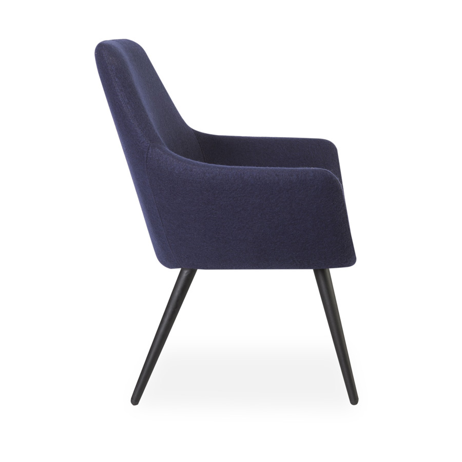 Cooper Chair Black Legs Navy SV