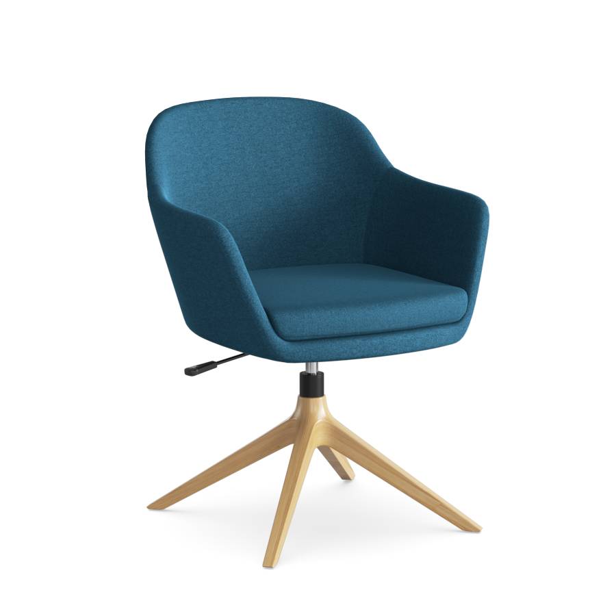 FortyFour Swivel Beech Steel Blue FV