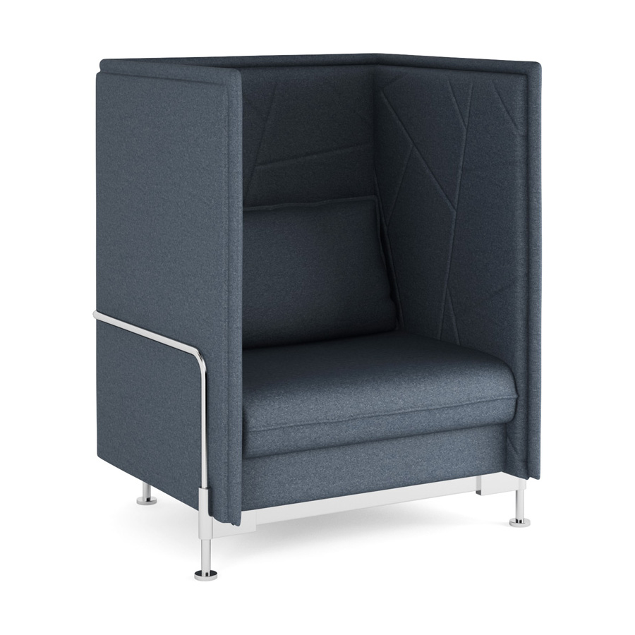 Hush High Back Charcoal 1 Seater FV