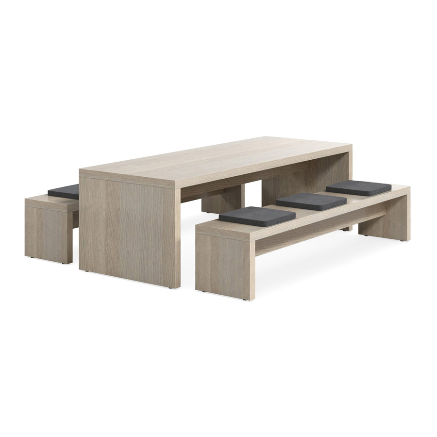 Jive Table and Bench with cushions FV