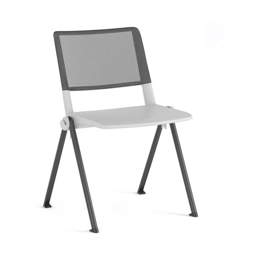 Noma Side Chair White with Mesh Back FV