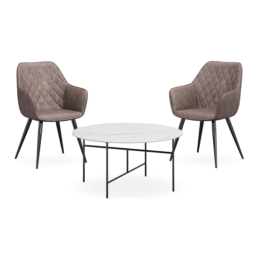 Porto Chair Oscar Coffee Table Setting