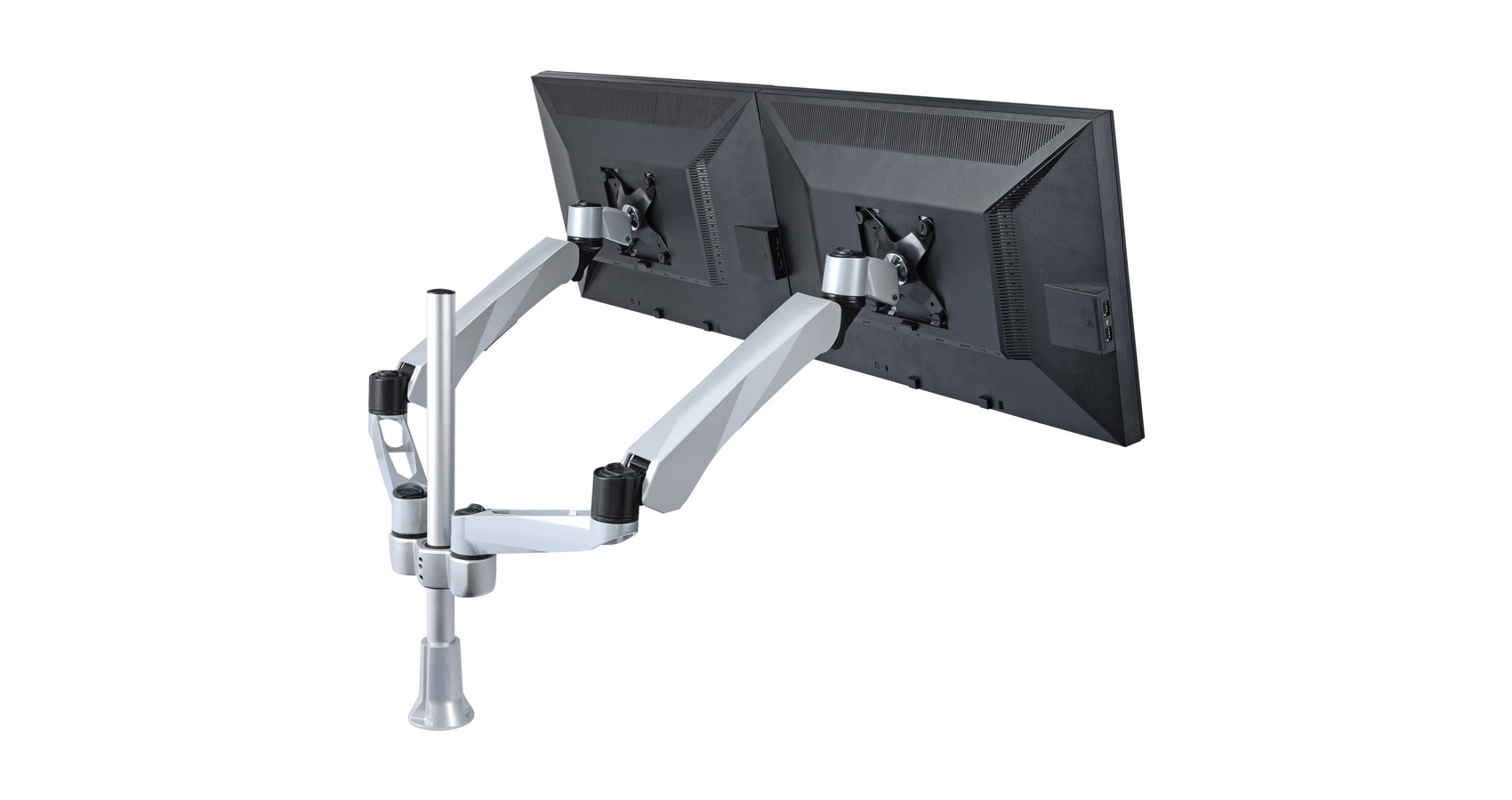 Logic Triple monitor Swivel and Extened arm with C-Clamp