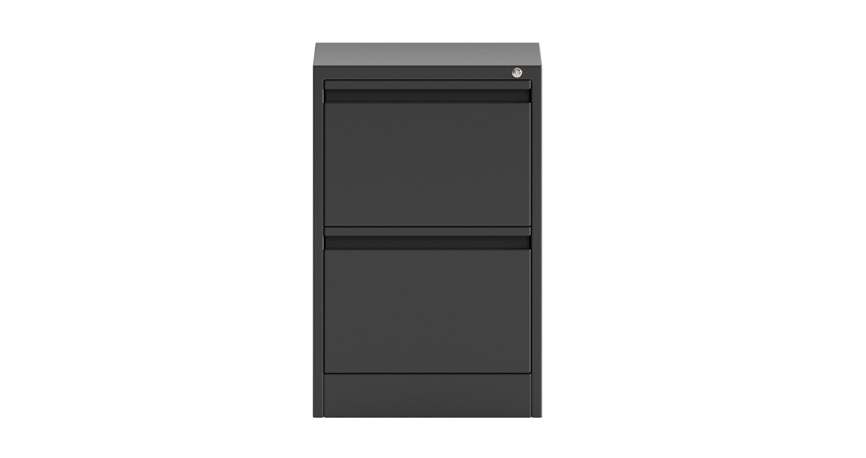 2 Drawer Filing Cabinet Black