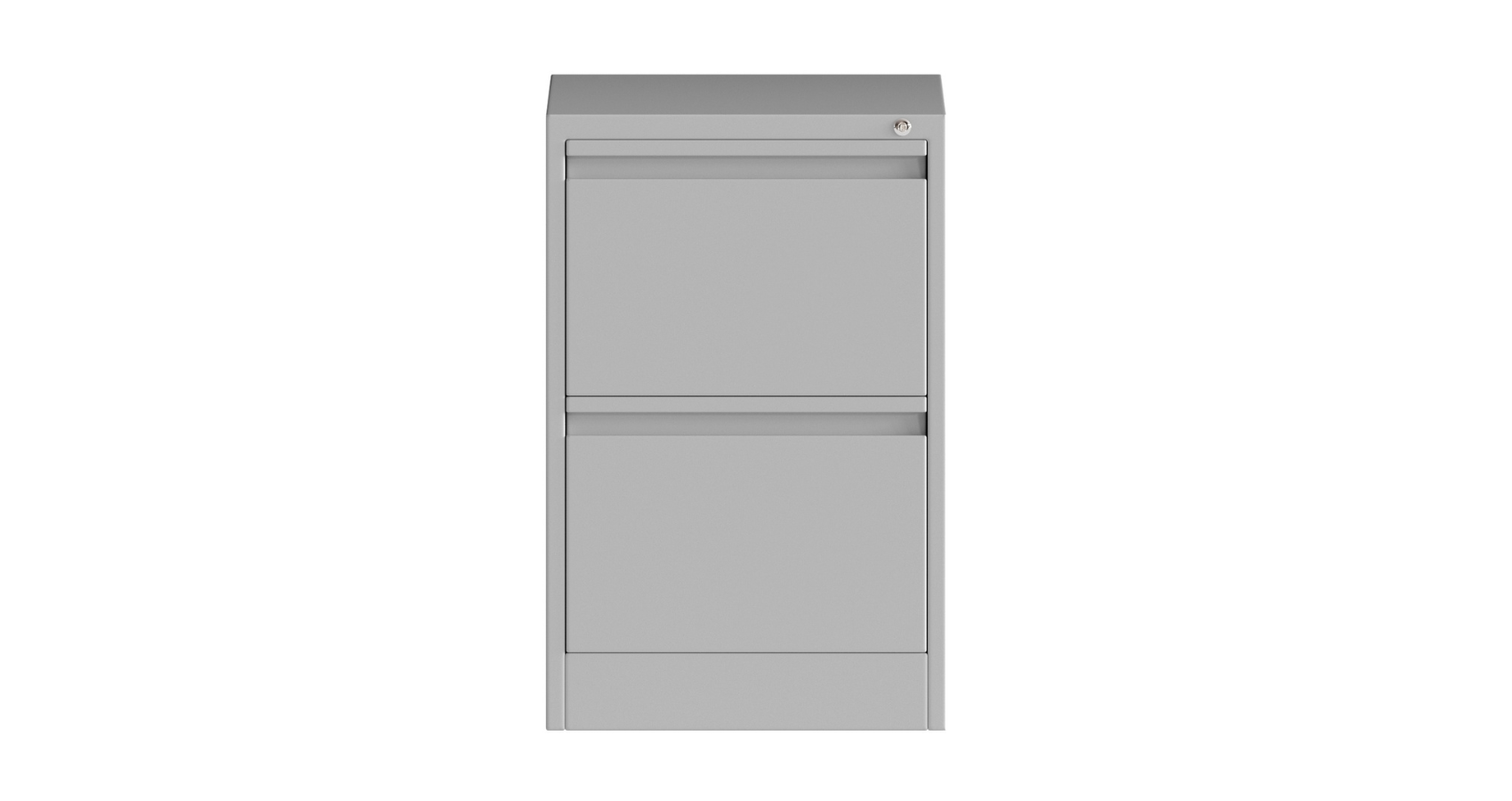 2 Drawer Filing Cabinet Grey