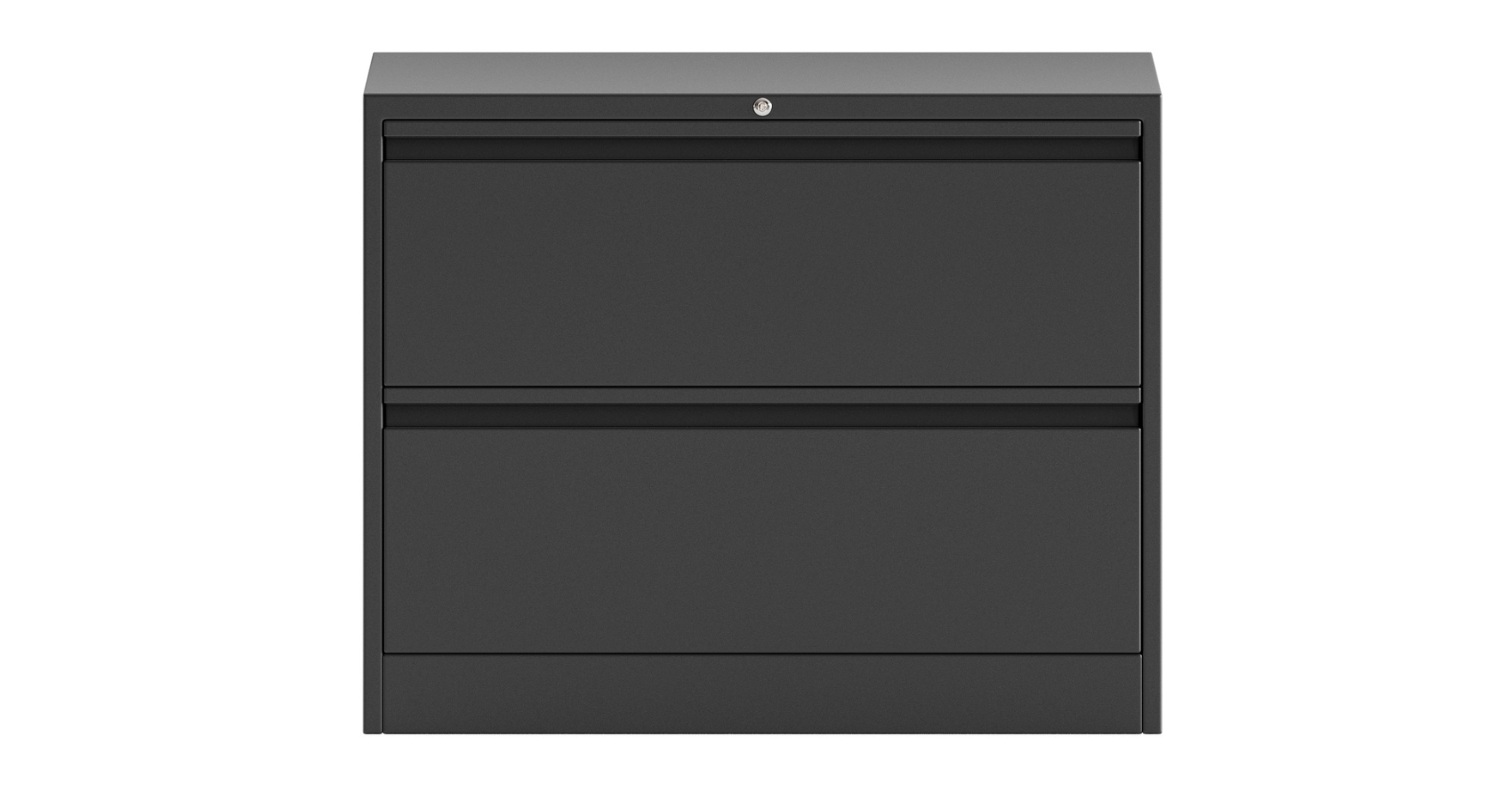 2 Drawer Lateral Filing Cabinet Black