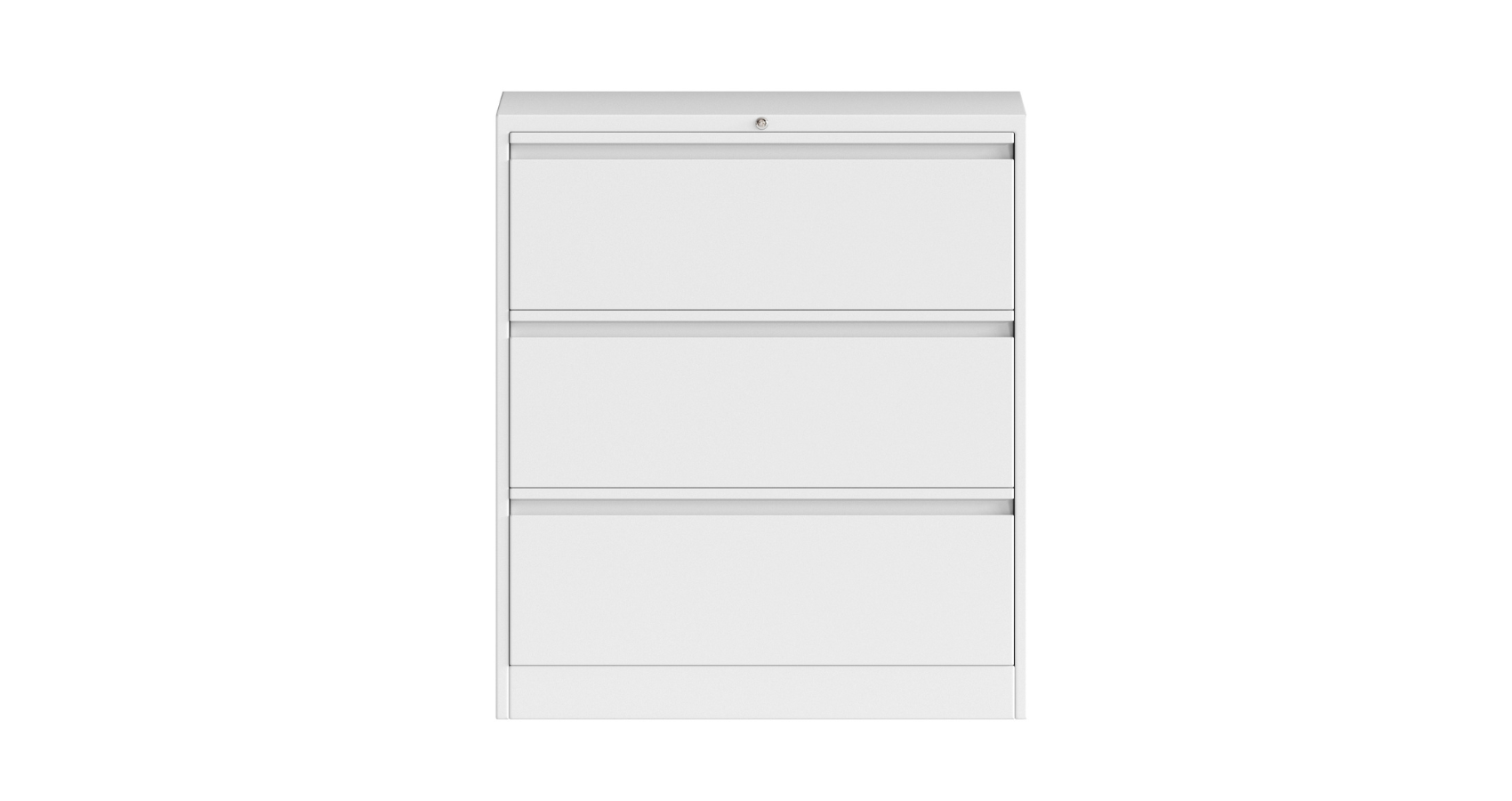 3 Drawer Lateral Filing Cabinet White