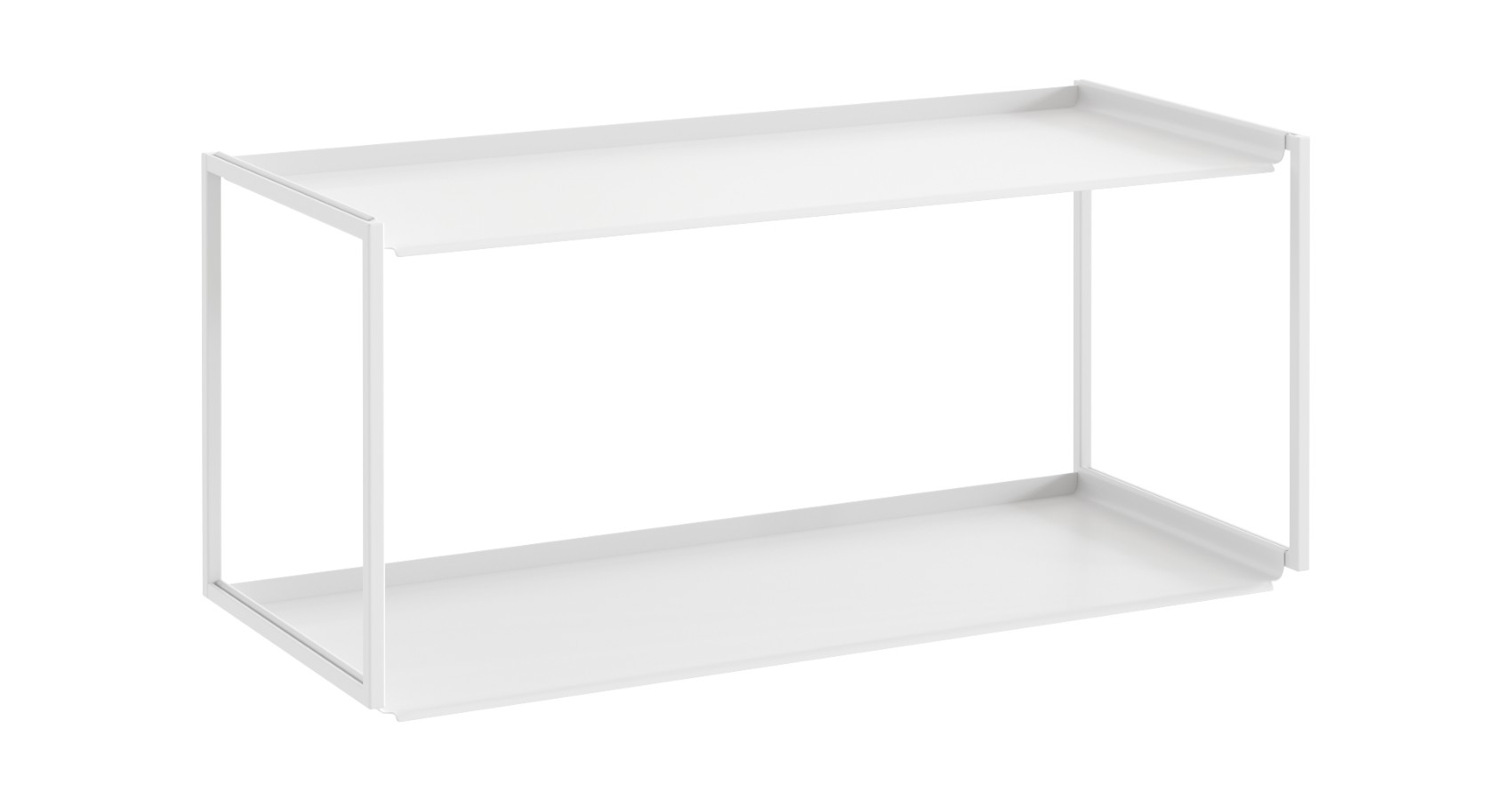 SashWall Shelf White Single in Front View