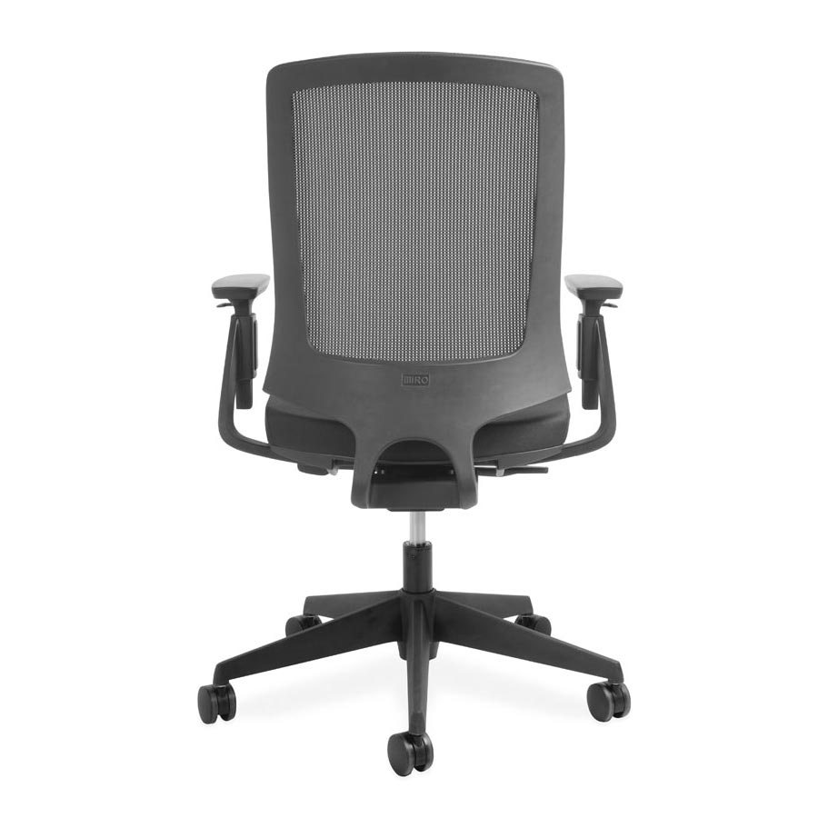 Miro Black Mesh back and Black Fabric Seat DBV