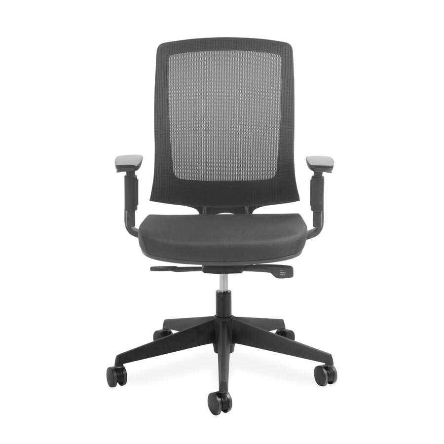 Miro Black Mesh back and Black Fabric Seat DFV