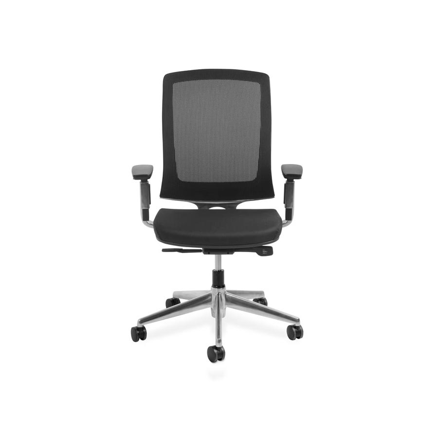 Miro S Black Mesh back and Black Fabric Seat DFV